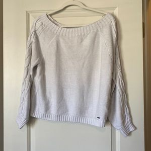 Hollister white off shoulder sweater